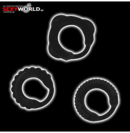 C-rings Set Black ADDICTED TOYS