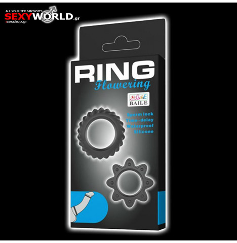 Set 2 Silicone Cockrings Flowering BAILE