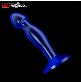 6.5 Flawless Clear Prostate Plug Blue LOVETOY