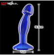 6.5 Flawless Clear Prostate Plug Blue LOVETOY