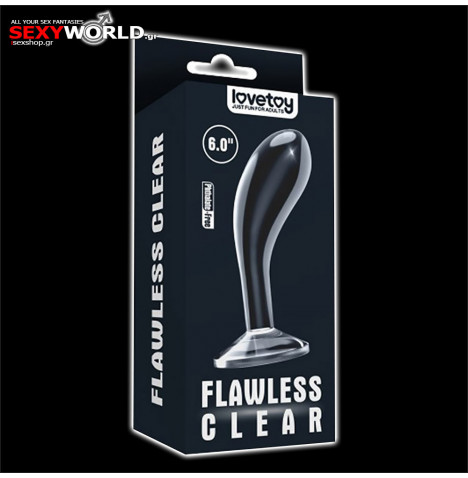 6.0 Flawless Clear Prostate Plug LOVETOY