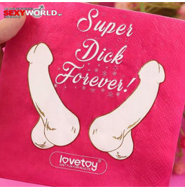 Super Dick Forever Bachelorette Paper Napkins LOVETOY
