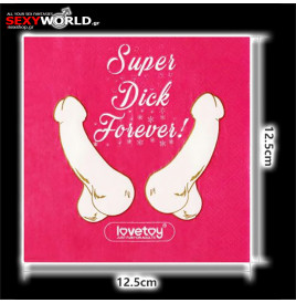 Super Dick Forever Bachelorette Paper Napkins LOVETOY