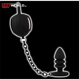 Ball Cage with Butt Plug by BLACK VELVETS