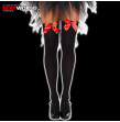 Opaque Thigh Highs with Satin Bow LEG AVENUE