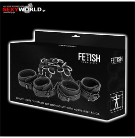FETISH SUBMISSIVE Luxury- Bed Restraints Set