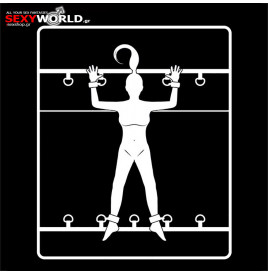 FETISH SUBMISSIVE Luxury- Bed Restraints Set