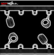 FETISH SUBMISSIVE Luxury- Bed Restraints Set