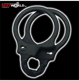 Timeless Handcuffs Silicone Black TOYZ4LOVERS