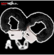 DARKNESS Pleasure Furry Handcuffs Black