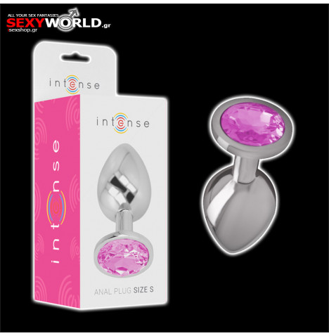 Metal Anal Plug Pink Small INTENSE