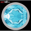 Metal Anal Plug Blue Medium INTENSE