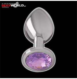 Metal Anal Plug Purple Small INTENSE