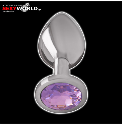 Metal Anal Plug Purple Small INTENSE