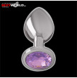Metal Anal Plug Purple Small INTENSE