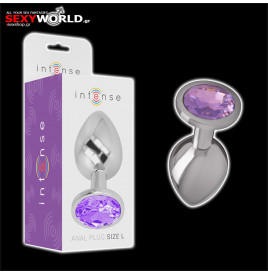 Metal Anal Plug Purple Small INTENSE