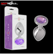 Metal Anal Plug Purple Small INTENSE