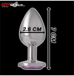 Metal Anal Plug Purple Small INTENSE