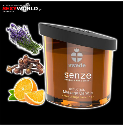 Massage Candle Carnation - Orange - Lavender SWEDE