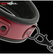 FETISH SUBMISSIVE Red - Black Collar with Leash FETISH SUBMISSIVE Red - Black Collar with Leash