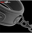 FETISH SUBMISSIVE Black Collar with Leash FETISH SUBMISSIVE Black Collar with Leash