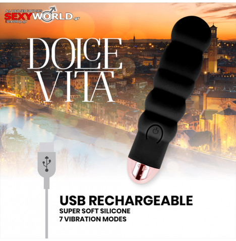 Rechargeable Silicone Vibrator DOLCE VITA