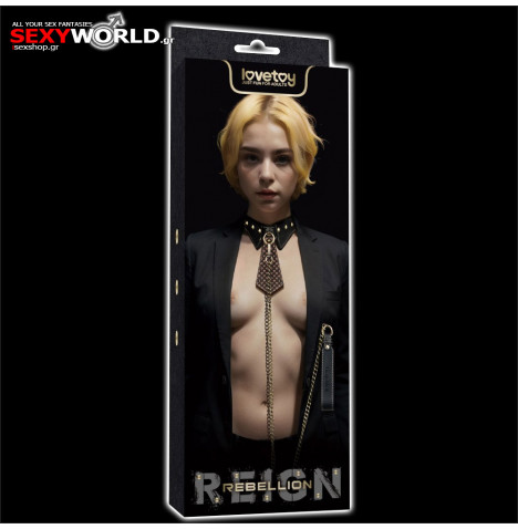 Rebellion Knot Collar with Leash LOVETOY