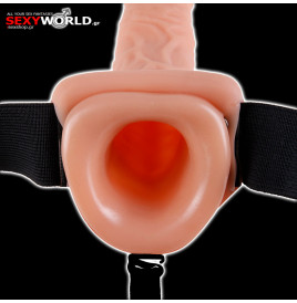 Vibrating Hollow Strap-On 11" PIPEDREAM