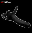 Hallow Silicone Dildo Strap-on Black SIZE MATTERS
