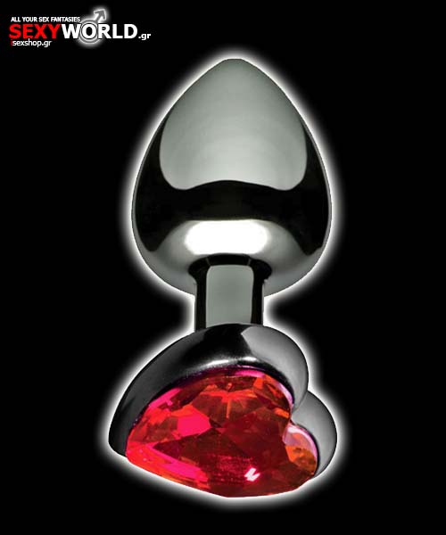 Heart Shaped Anal Plug Stainless Large Toyz4lovers