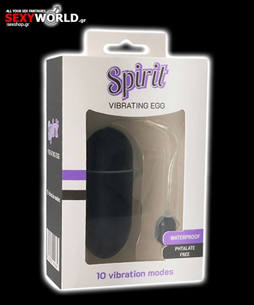 Spirit Vibrating Egg Black