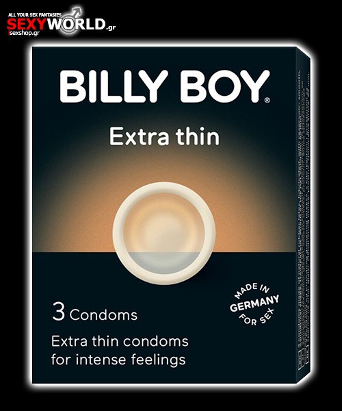Προφυλακτικά Λεπτά Billy Boy Extra Thin 3 τεμ.