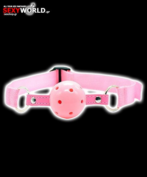 Breathable Ball Gag Pink Toyz4lovers
