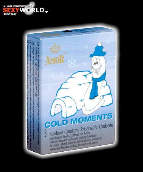 AMOR Condoms Cold Moments 3 Pack