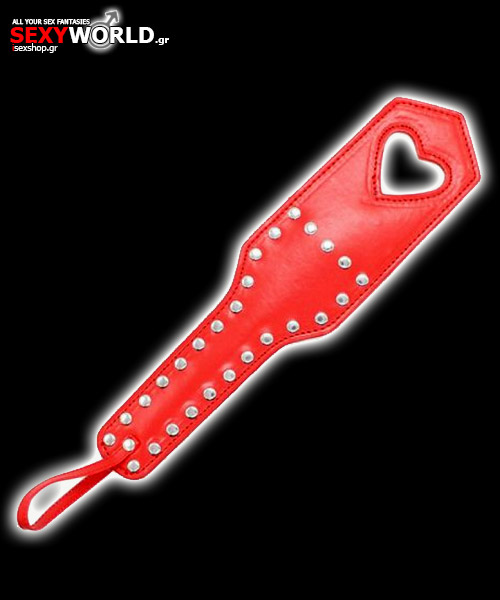 Μαστίγιο-κουπί σε Σχέδιο Καρδιάς Κόκκινο Toyz4lovers