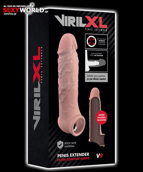 Γάντι Πέους με Θήκη Όρχεων VirilXL Extension Sleeve V9
