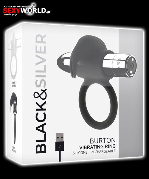 Burton Rechargeable Ring Black & Silver