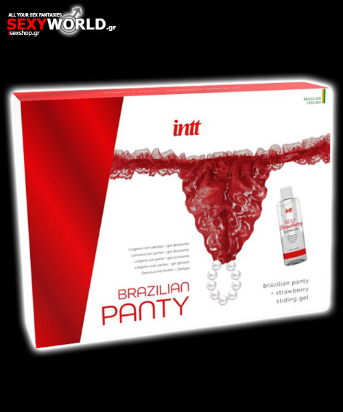 INTT Brazilian Panty Red with Lubricant