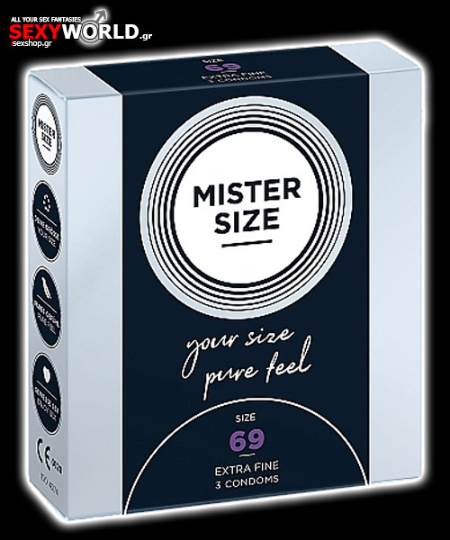 MISTER SIZE Pure Feel 69 mm 3 Condoms