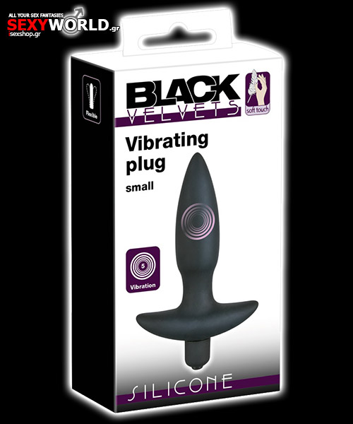Vibrating Plug Small Black Velvets