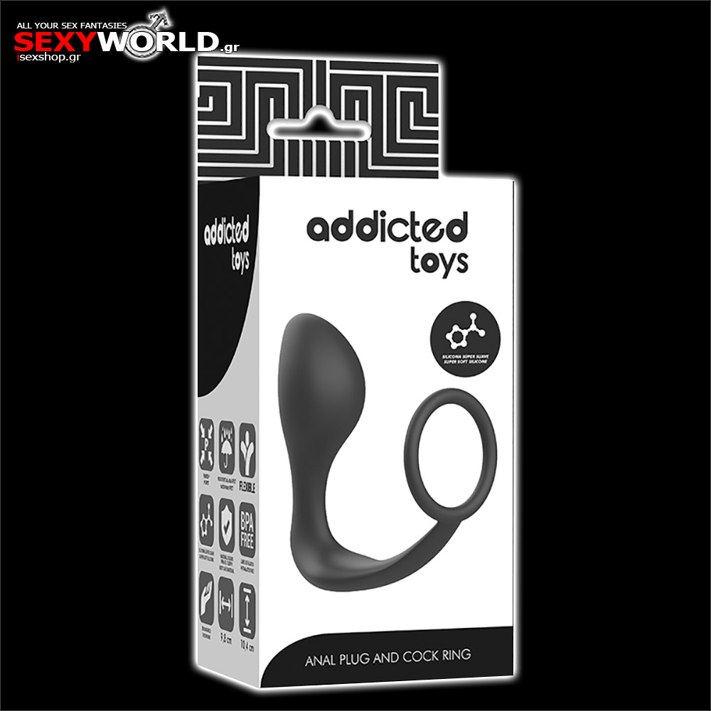 Anal Plug & Cock Ring ADDICTED TOYS