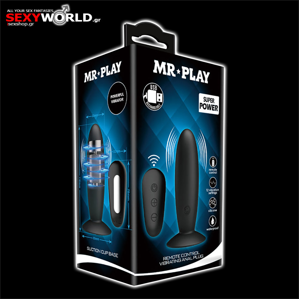 Mr Play Remote Control Vibrating Anal Plug BAILE